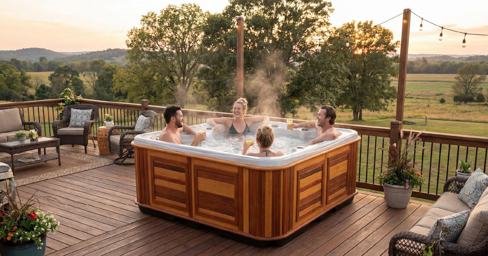 hot tubs built for families and groups: large-capacity luxury from arctic spas